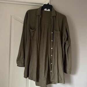 CJLA Linen button up top